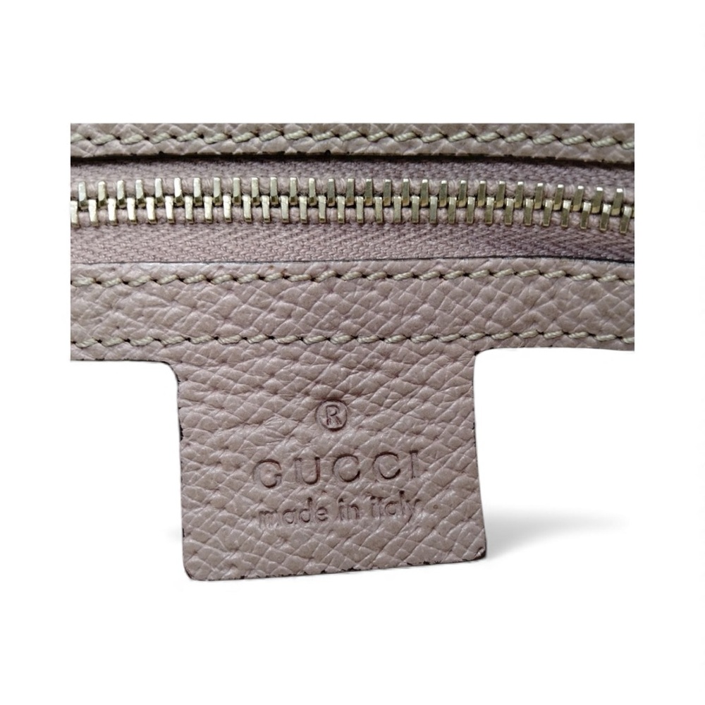 Gucci Bree Pink and Beige Women's Canvas Tote Bag - Picture 7 of 8